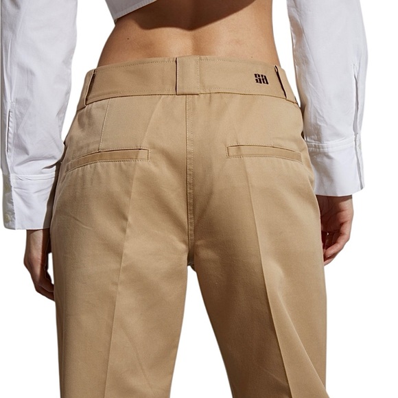 Saintart Nessa Mid Rise Straight Leg Khaki Pant Size Medium...
